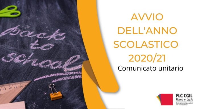 Comunicato Unitario Sull Avvio Dell Anno Scolastico