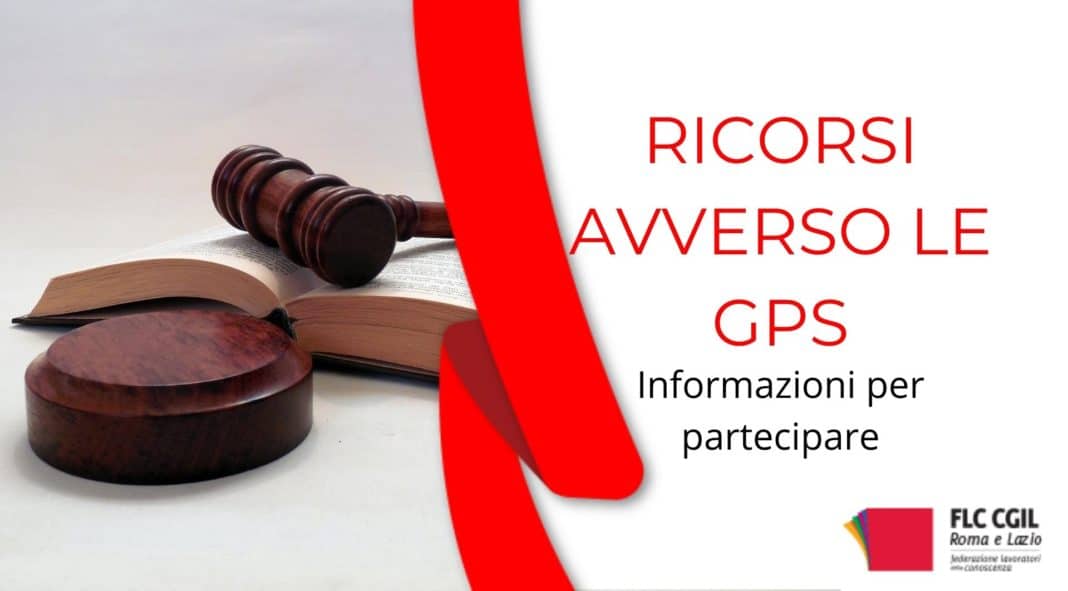 RICORSI AVVERSO LE GPS