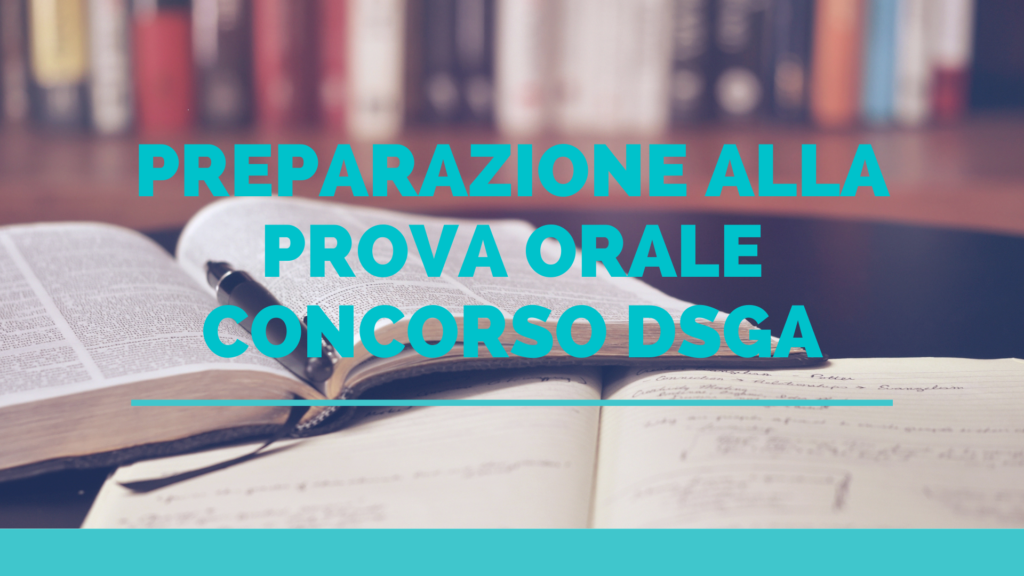 Concorso DSGA Prova Orale