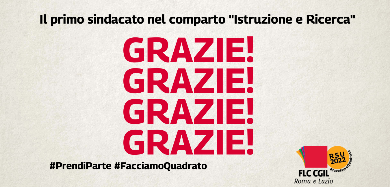 RSU 2022: siamo il primo sindacato nel comparto "Istruzione e Ricerca"