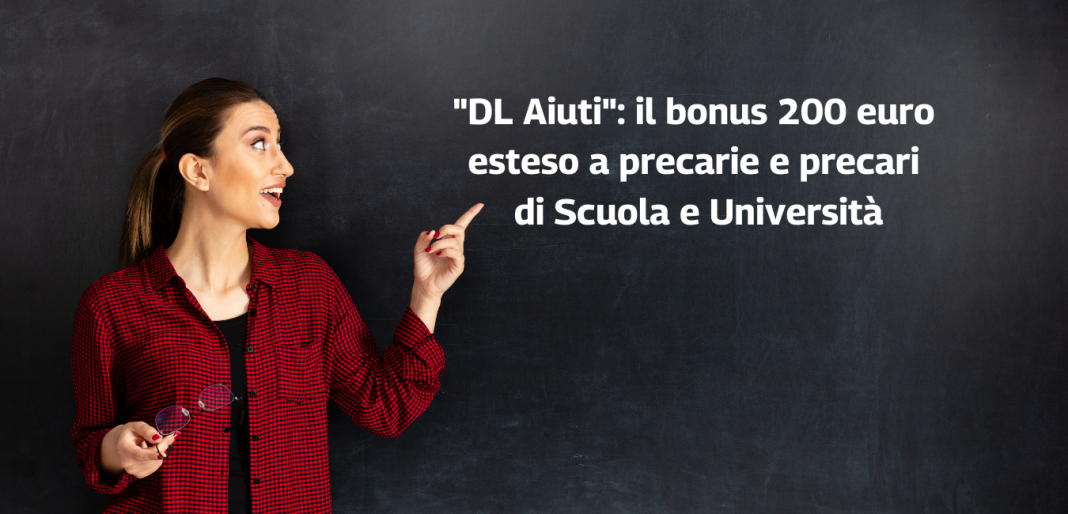 Precari Scuola e Università: come fare domanda per il Bonus 200 euro