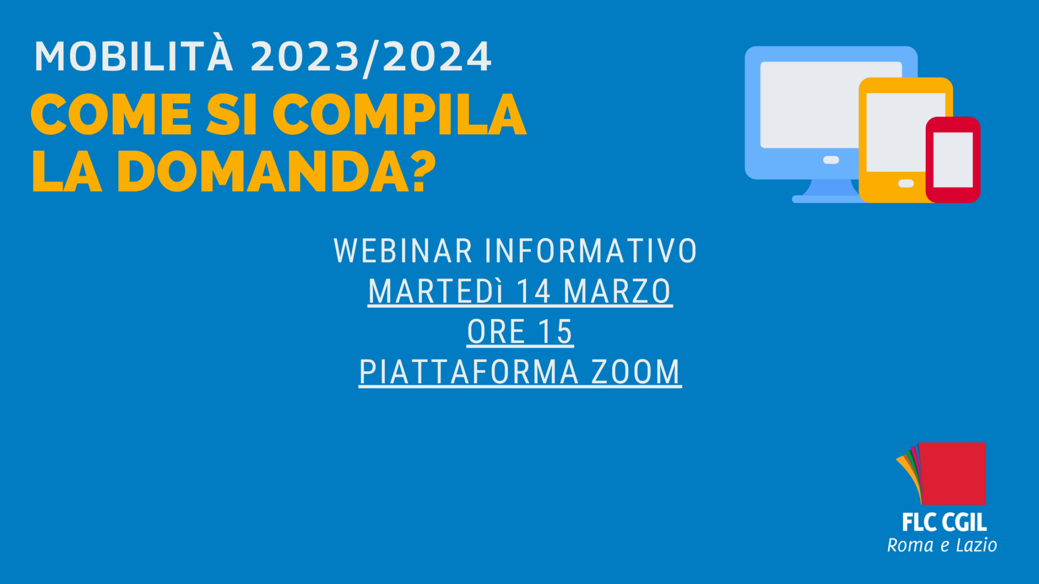 Mobilità 2023/2024: come si compila la domanda? Webinar informativo