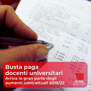 busta paga docenti universitari